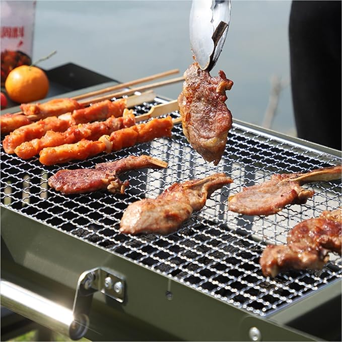 Charcoal Grills BBQ Grill BBQ Grill Box Outdoor Foldable Camping Barbecue Stove Portable Barbecue Grill Charcoal Camping Barbecue Grill Outdoor Grill