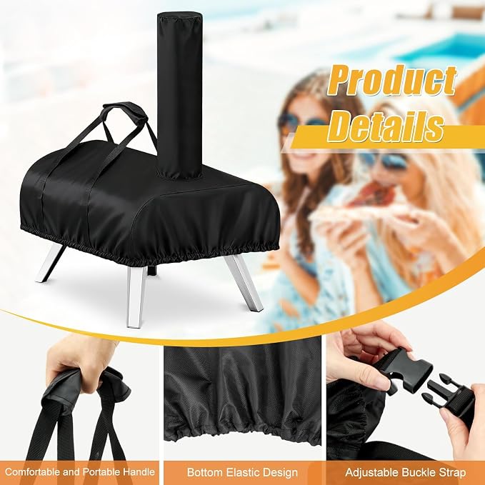 Pizza Oven Cover for Ooni Karu 2 Pro/16,Outdoor Pizza Oven Cover | Portable Cover for Ooni Karu 2 Pro/16 Pizza Oven,Waterproof,UV-Resistant,Windproof,Outdoor,Pizza Oven Accessories
