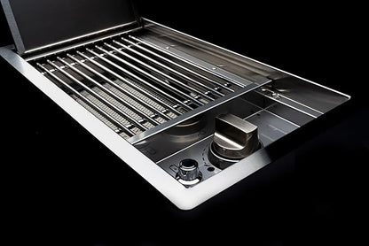 Spire Built-in 18000BTUs Searing Side Burner with Lid, Stainless Steel | Offers Drop-In Side Burner, Outdoor Propane Grill & Cooking, Convertible to Natural Gas, for BBQ Grill Island