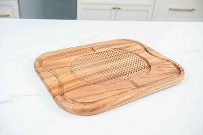 Lipper International Acacia Steak Carving Board