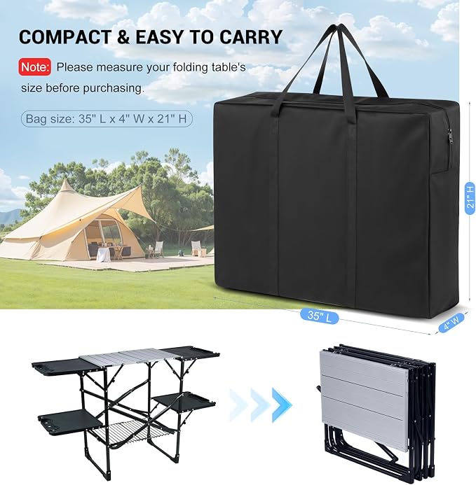 Folding Camping Table Carry Bag 35x4x21in 600D