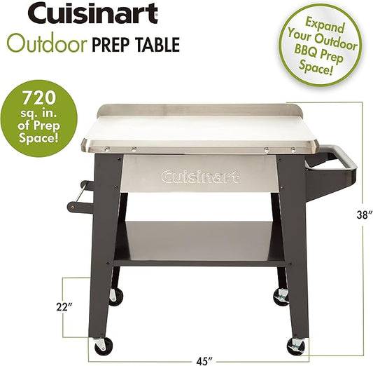 Cuisinart CPT-194 Outdoor Stainless Steel Grill Prep Table