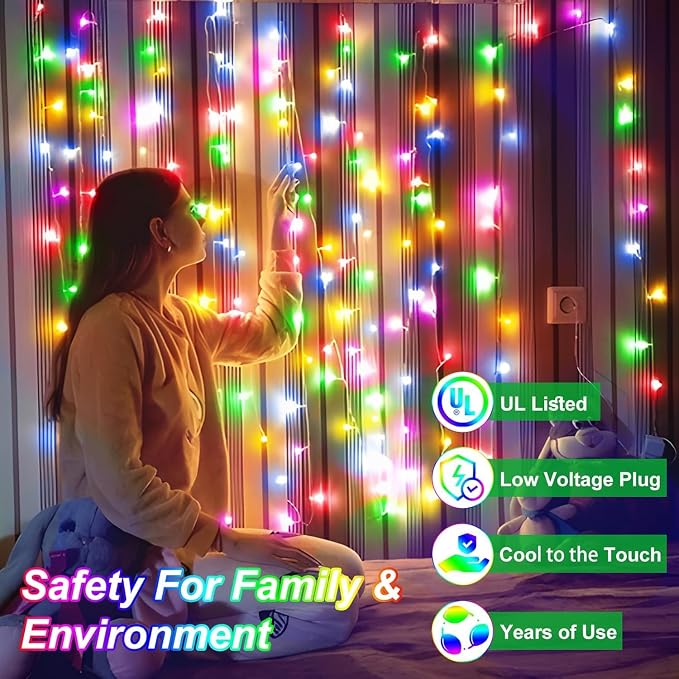 750 LED 240FT Christmas String Lights Outdoor, 12 Pro Modes and Timer Memory & Brightness, Plug in Outdoor Waterproof Clear Wire Twinkle Light for for Xmas Yard Tree Wedding Party Decor (Multicolor)
