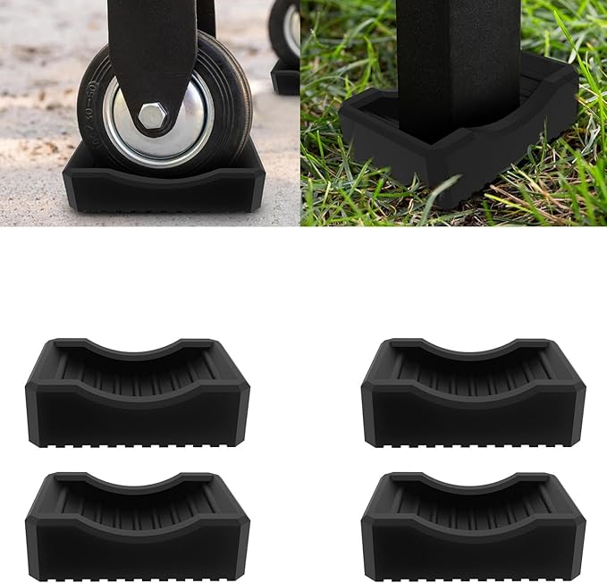 4 Pcs Griddle Leveling Shims Kit for Blackstones Grill Leveling Kit, Stackable Skillet Leveling Shims Kit, Grill Leveling Kit Keep Flat Top Grill in Level Griddle Stand Accessories for Most Griddle