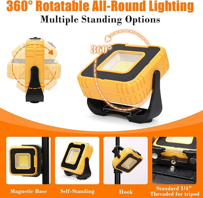 Grill Lights for Outdoor Grill,2-Pack Rechargeable Magnetic BBQ Grill Light Designed for Blackstone & Weber, LED Grill Accessories with Adjustable Brightness, Gifts for Men Dad Husband