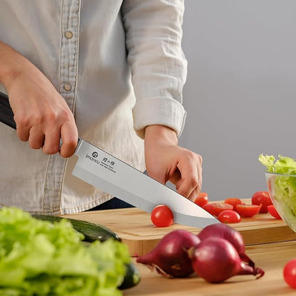 imarku Chef Knife 8-Inch Pro Japanese Kitchen Knife High-Carbon Stainless Steel Paring Knife Ergonomic Handle Rasor Sharp Single-Bevel Edge Gift for Men and Father's Day