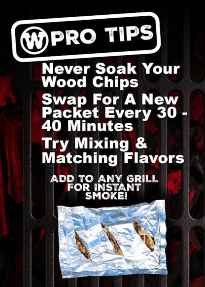 Western Wood Smoking Chip Variety Pack of 6, 180 cu in per Bag
