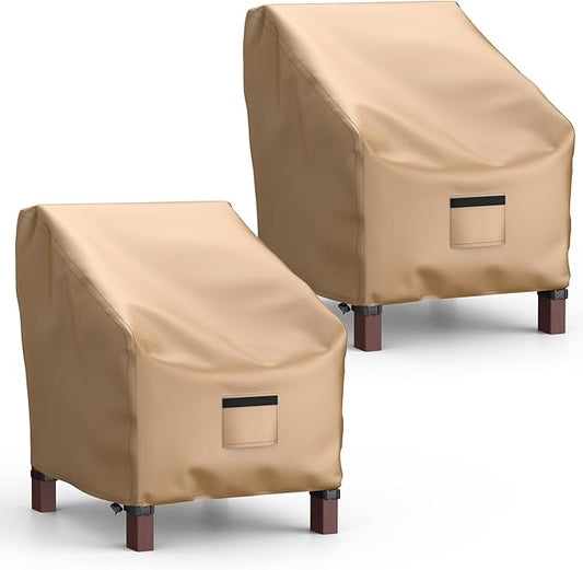 Mrrihand Patio Chair Covers Waterproof , Lounge Deep Seat Cover, Heavy Duty Outdoor Lawn Patio Furniture Covers (29" W x 30" D x 36" H - 2 Pack)