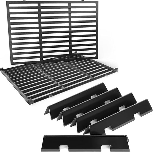 Uniflasy Spirit Grill Replacement Parts 7638 Grates 7636 Flavorizer Bars for Weber Spirit & GS4 Spirit II 300 Series Grills E-310 E320 E330 S310 S320 S330 SP310 SP320 SP330 II E-310