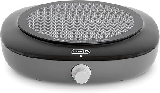 Dash Pyroceram Glass Burner - Designed for Multi-Function Cooking - Lightweight Device with Durable Pyroceram Glass - Quick Infrared Heating System & Five-Temperature Settings - Aqua