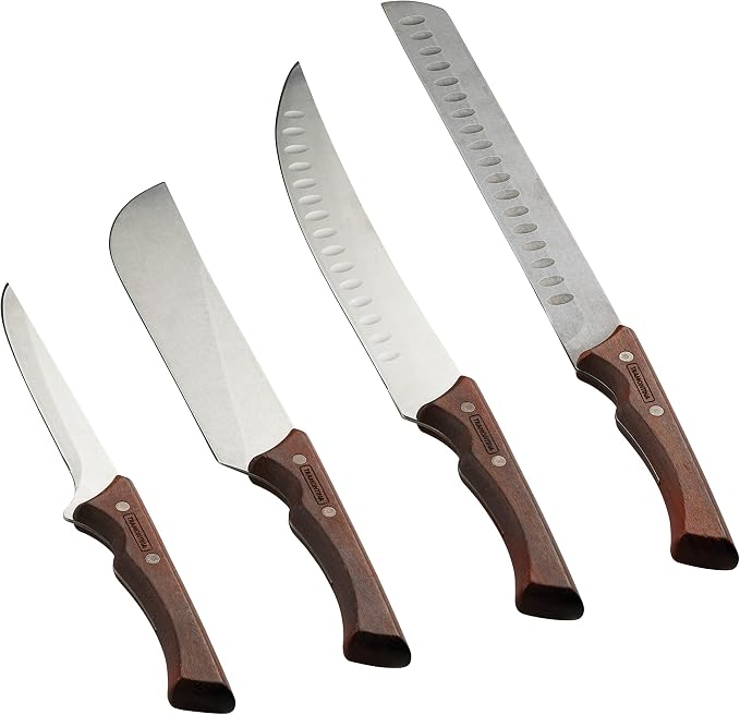 Tramontina 4 Piece Knife Set - Hardwood Handle
