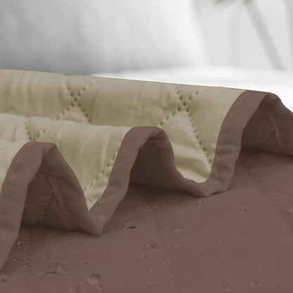 Easy-Going Sectional Couch Covers for Dogs L Shape Sofa Cover Reversible Sofa Slipcover Chaise Lounge Cover Furniture Protector Cover for Pets Dog Cat (30 x 50 inches, Brown/Beige) | Brown/Beige, Soft Sofa Slipcover For Dogs, Fits Left/Right Chaise Lou...