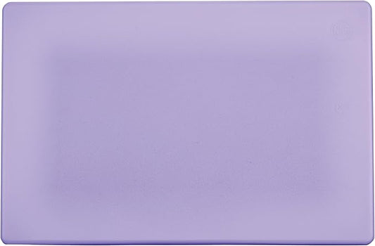 Winco Heavy-Duty Plastic Cutting Board, 12" x 18" x 1/2", Purple