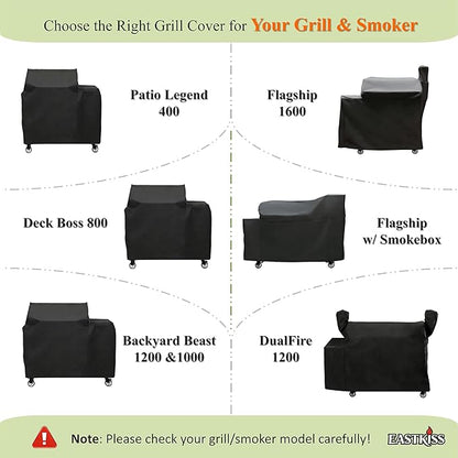 Grill Cover for Recteq RT-B380 Bullseye,Rec Tec RT-B380X Bullseye Deluxe Wood Pellet Grill - Heavy Duty Waterproof Fade Resistant Cover for Rectec Bullseye 380 Grill Accessories