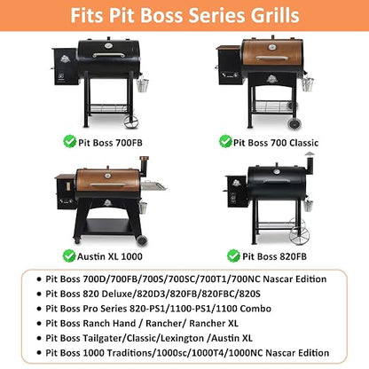74402 Thermometer for Pit Boss 700Classic, 820/1000 Series, Replace PB1230G | for Pit Boss PB700FB PB700D PB700S PB700SC PB820FB PB820D PB820D2 PB820D3, Replaces Pb1230g, 150-750°F, Waterproof/Fog-proof