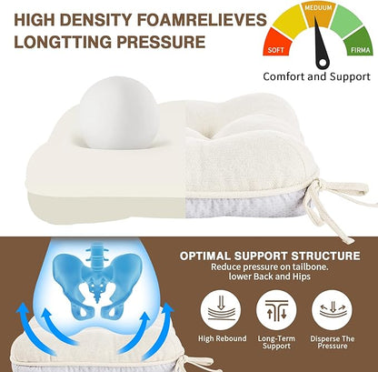 BETU White Chair Cushions for Dining Chairs Set of 6,3.5" Thick Kitchen Table Chair Pads with Ties,Non Slip Backing and Covers, Seat Cushion for Dining Room,Bar,Patio Chairs,15.5"X15.5"X3.5",White
