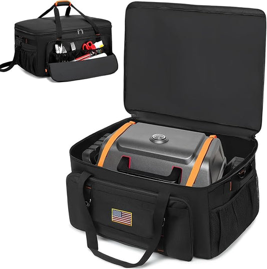 Grill Carry Case Compatible with Char-Broil Grill2Go X200 1-Burner Portable Propane Gas Grill Cover Bag for BBQ Tools & Accessories (Bag only) 25" L x 17" W x 12" H