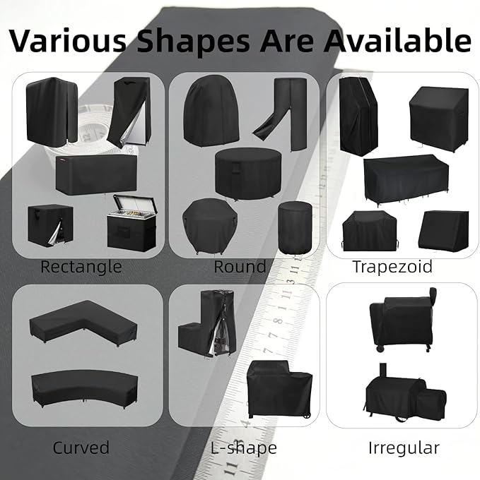 Personalized Outdoor Cover for Griddle Grill, Waterproof& Dustproof Cover for Protecting Patio Outdoor Grill, Customized Size/Shape/Color/Accessories