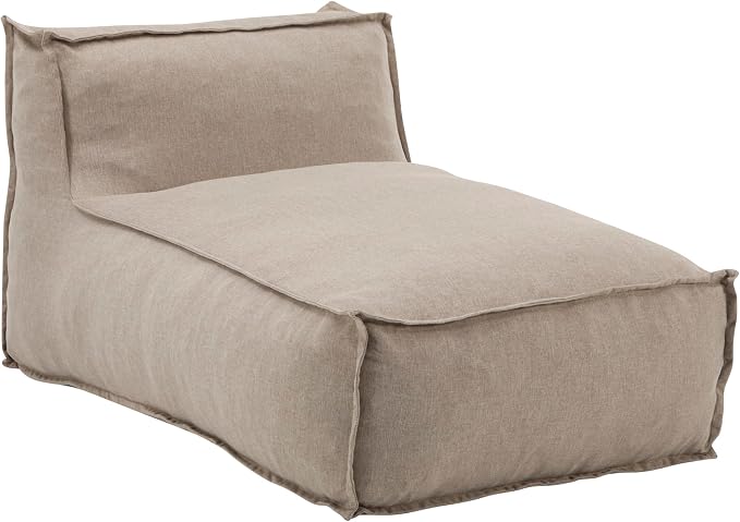 Christopher Knight Home Natty Outdoor Bean Bag Chair Set of 2, Fabric Bean Bag Chair for Adults and Kids, Indoor/Outdoor Sun Lounger, Patio Lounge Chair Set of 2, Dark Beige