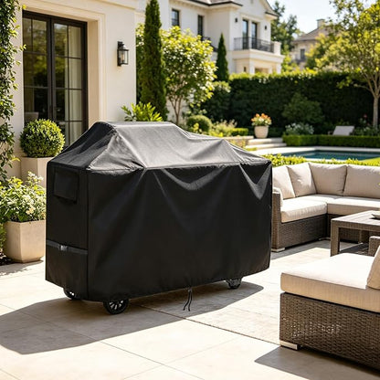 66 Inch Grill Cover for Royal-Gourme-t ZH3004H 3-in-1, Outdoor Waterproof Cover for BBQ Propane Gas Grill and Pizza Oven Combo with Side Burner- 66x25x44 in