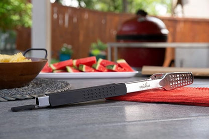 Dropkick Your Old Tongs, GRILLHOGS 16-Inch 2 Pack Barbecue Tongs Are the Only Equipment That Can Handle Your Massive Meat, Stainless Steel + Soft Grip, Dishwasher Safe, Premium Grill Tongs