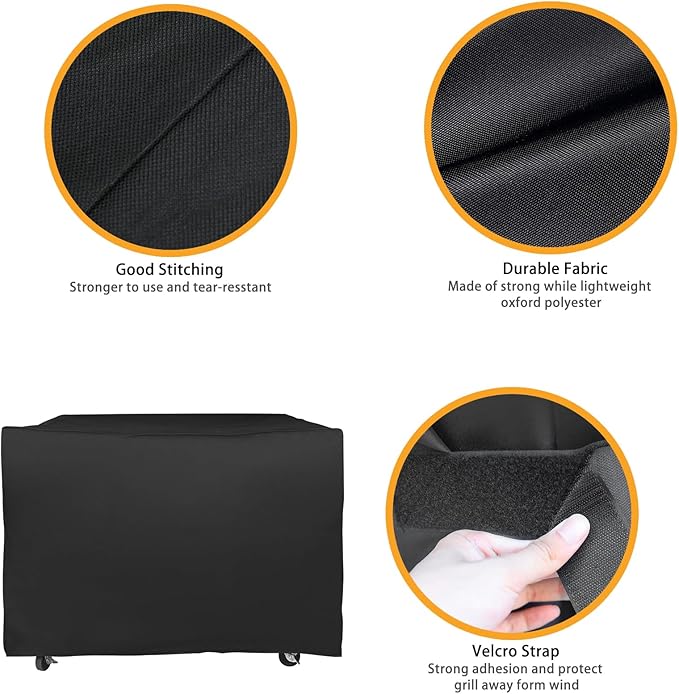 Grill Cover for for Royal Gourmet GB4000 GB4000F, 45 inch 600D Heavy Duty Cover CR4014, Durable Outdoor BBQ Waterproof Grill Cover