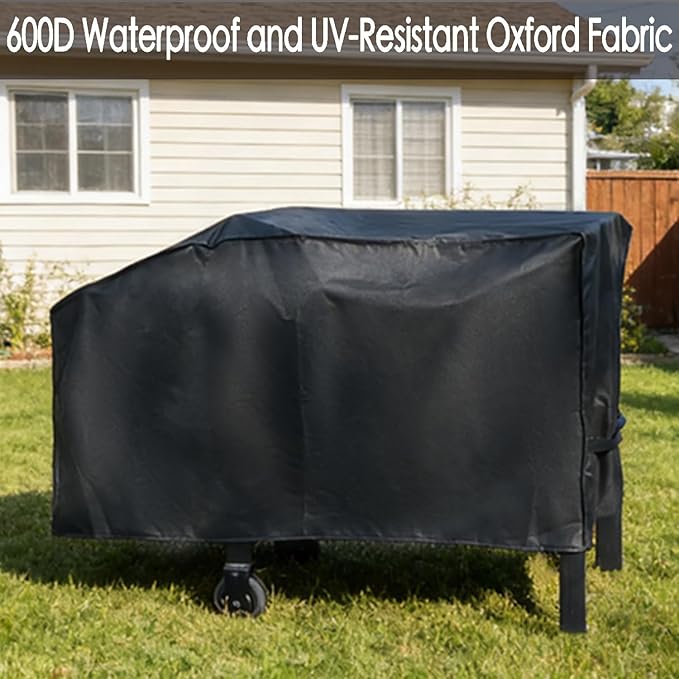 28 inch Blackstone Griddle Cover，600D Heavy Duty Waterproof Anti-UV Canvas Flat Top BBQ Cover for Blackstone 28'' Outdoor Cooking Gas Grill Griddle Station,