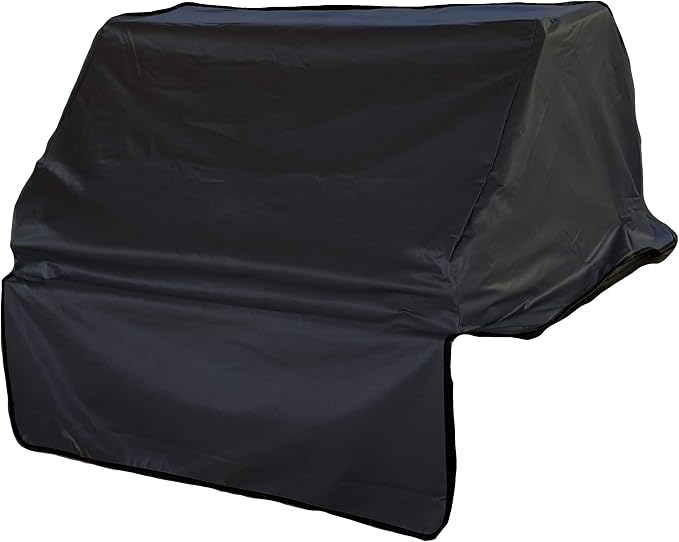 Formosa Covers Built-in BBQ Outdoor Gas Grill Cover 33" L x 30" D x 16" H Vinyl Black Fits Blaze 33 Inch, Heavy-Duty Waterproof Black Vinyl Outdoor Island Guard