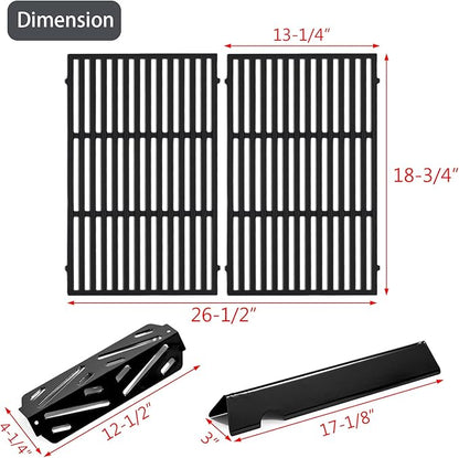 Genesis II E-310 Grill Replacement Parts 66095 Grates 66795 Flavorize Bars 66685 Heat Deflector for Weber Genesis ii Grill Parts GS4 GBS ii E-315 E-335 S-335 SE-310 Genesis 2 300 LX S-340 LX E-340