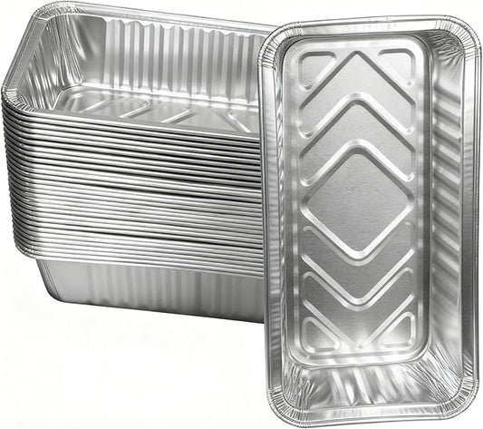 Grill Drip Pan Liners for Traeger Timberline 850 and 1300 (Gen 1 and 2 Models) Pellet Grills, BAC404 & BAC582 Aluminum Grease Trays Replacement Parts for Traeger Timberline Pellet Grills, 30 Packs