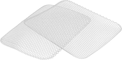 25 PCS Grill Toppers, 12 x 15 Inch Grill Mesh Mats, Aluminum Grill Liners for Grilling Outdoor Camping Backyards, Silver