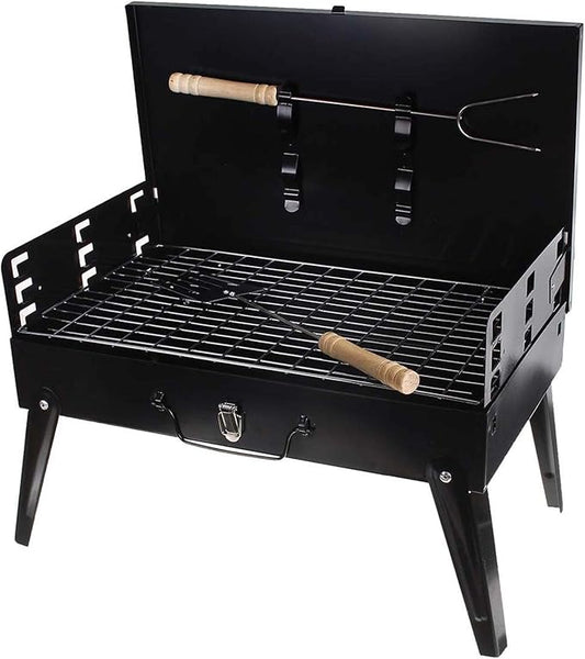 Portable BBQ Charcoal Grill Space saving Foldable BBQ for Outdoor Backyard Camping Picnic 18.1 X 18.5 X 10.6 Inches Unfolded BBQ Grill