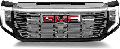 LED Grill Light Power Bar for 2022-2023 GMC Sierra 1500 (Black Anodized Frame)