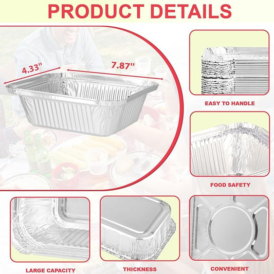 62007 Drip Pan Liners for Napoleon BBQ Prestige 500 Grill Accessories, Grill Grease Tray for Prestige I/II/V, Rogue, Prestige Pro Series, Aluminum Foil Pans for Ultra Chef, Mirage Replacement, 30-Pack