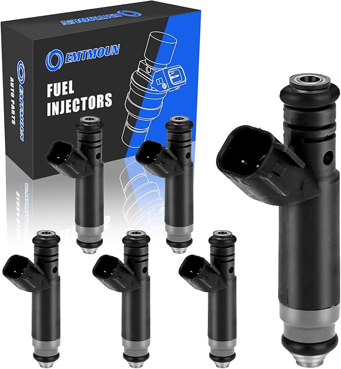 Set of 6 Fuel Injectors FJ869 for Ford F-150 4.2L V6 2005-2008 Naturally Aspirated Replacement 5L3Z-9F593-AA 5C3Z-9F593-AA 800-1905N