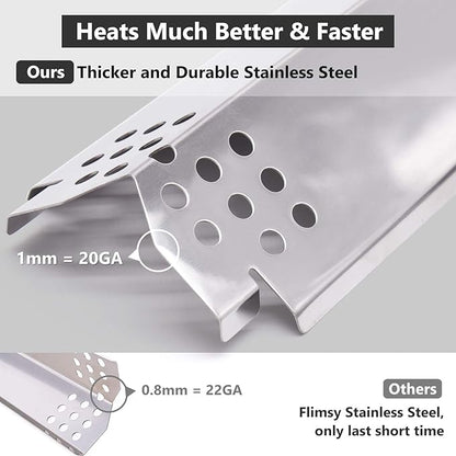 Replacement Parts for Nexgrill 5 Burner 720-0888, 720-0888N, 720-0830H, 720-0896, Members Mark 720-0882D, Stainless Steel Grill Heat Tent, Flame Tamer, Burner Cover for Nexgrill 720-0888 Grill