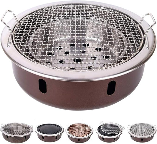 BBQ Barbeque Barbecue Grill,Charcoal Grill,High-end Barbecue Grill,Split Type,Indoor and Outdoor,4-8 People,5 Styles (Color : E)