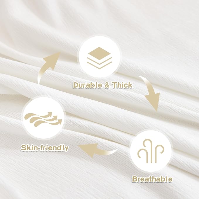 MYSKY HOME Oversized Couch Cover Sofa Covers Couch Covers for 3 Cushion Couch Sofa Pet Friendly L Shaped Couch Cover Sectional Couch Covers Non Slip Furniture Protector for Kids, Dogs, 91"x150", White