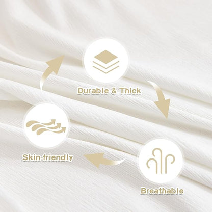 MYSKY HOME Couch Covers for Pets Thick Chenille White Cream Sofa Slipcover with Tassel Non Slip Soft Couch Sofa Cover, Washable Furniture Protector Sofa Slipcover with Tassel for Kids, Dogs, 91"x118"