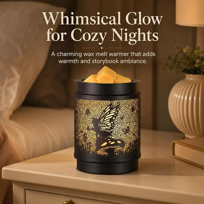 kobodon Wax Melt Warmer Metal Wax Warmer for Scented Wax (Flower Fairy) | Electric Fragrance Candle Oil Burner 2 in 1 Wax Melts as Gifts for Moms Grandma Women Girls