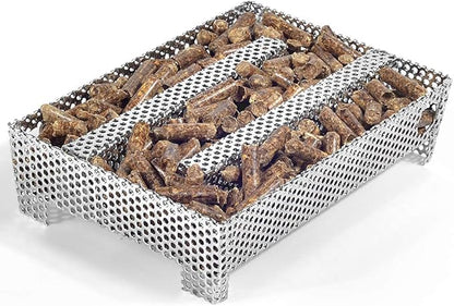 5" x 8" Pellet Smoker Tray 12 Hours of Billowing Smoke, Smoker Box for Gas Grilling,Cold Smoker Generator for BBQ,like Grill Tube BBQ Smoker Perfect for Hot Cold Meat, Cheese, Fish and Pork Smoking