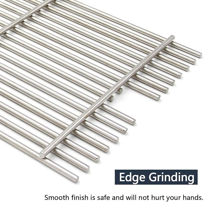Hongso 304 Stainless Steel Grid Grates 54911 Replacement for VGBQ 30" T Series, VGBQ 41" T Series, VGBQ 53" T Series, VGBQ300T, VGBQ0302T, VGBQ3002RT, VGBQ4103RT Gas Grill, 23 1/4" x 11 1/2", 3 Pack