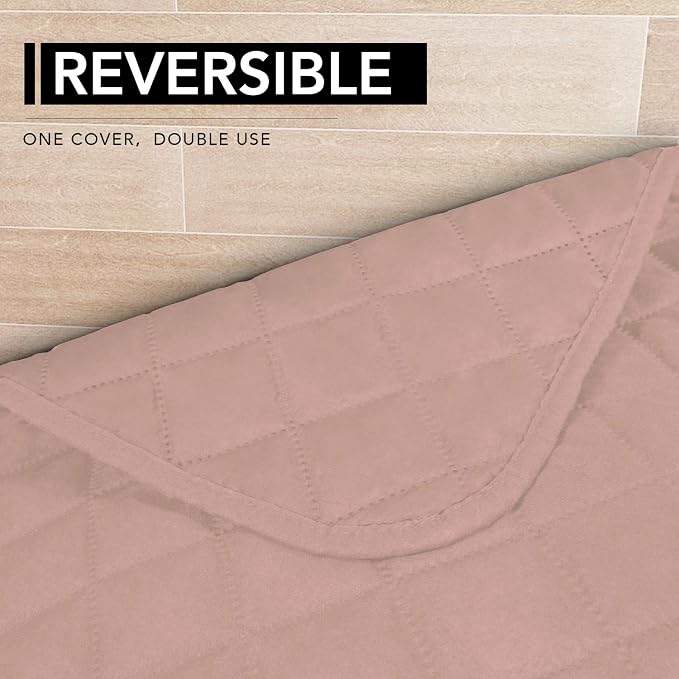 Easy-Going Sectional Couch Covers for Dogs L Shape Sofa Cover Reversible Sofa Slipcover Chaise Lounge Cover Furniture Protector Cover for Pets Dog Cat (42 x 68 inches, Pink/Pink) | Soft Sofa Slipcover For Dogs, Fits Left/Right Chaise Lounge Protector, ...