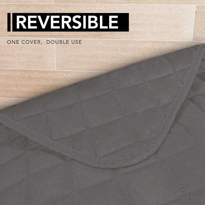 Easy-Going Sectional Couch Covers for Dogs L Shape Sofa Cover Reversible Sofa Slipcover Chaise Lounge Cover Furniture Protector Cover for Pets Dog Cat (42 x 68 inches, Gray/Gray) | Soft Sofa Slipcover For Dogs, Fits Left/Right Chaise Lounge Protector, ...