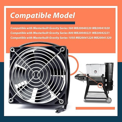 9904190040 Fan and Lid/Door Switch Kit Compatible with Masterbuilt Gravity Series 560 800 1050 Digital Charcoal Grill and Smoker Combo, Replaces Part Numbers 9904190041 9904190045