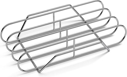 Sorbus Non-Stick Rib Rack XL - Porcelain Coated Steel Roasting Stand – Holds 3 Full Rib Racks for Grilling & Barbecuing - Perfect BBQ Accessories for Smoker Grill - Convenient Design (Stainless Steel)