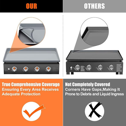 Silicone Griddle Mat Cover for Blackstone - 36 Inch True All-Encompassing Coverage Heavy Duty Food Grade Grill Buddy Mat, All Season Cooking Surface Protective Cover