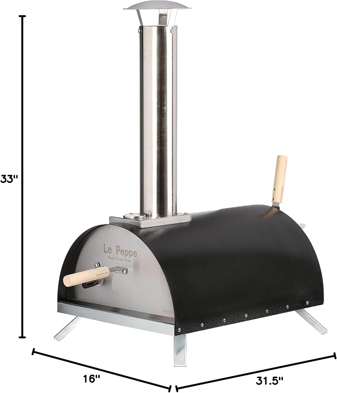 Le Peppe Portable Wood-Fired Pizza Oven- #1 SELLER (Red)