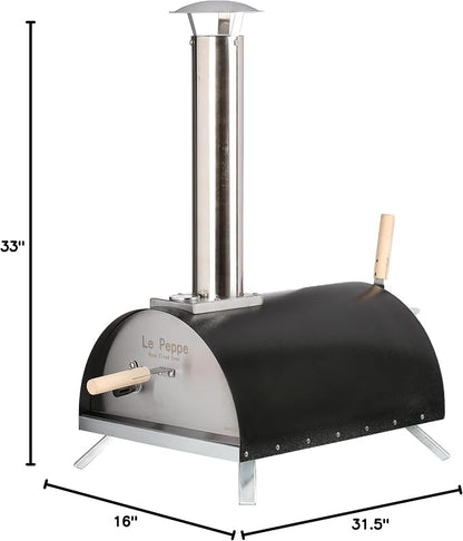 Le Peppe Portable Wood-Fired Pizza Oven- #1 SELLER (Red)