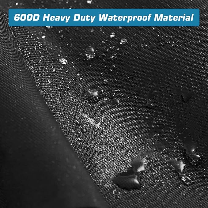 Vailge Grill Cover,72-inch Waterproof BBQ Cover,600D Heavy Duty Gas Grill Cover, UV & Dust & Rip & Fading Resistant,Suitable for Weber, Brinkmann, Char Broil Grills and More,Black